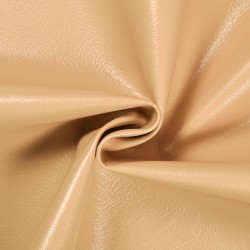 Ткань Дерматин (Кожзам) для мебели, цвет Бежевый (на отрез) (хлопок — 30%; полиуретан — 70%) в Златоусте