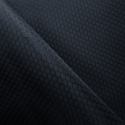 Ткань Оксфорд 300D PU Рип-Стоп СОТЫ, цвет Черный (на отрез)  в Златоусте