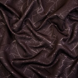 Ткань Блэкаут для штор &quot;Ледовое тиснение цвет Темно-Коричневый&quot; (на отрез)  в Златоусте