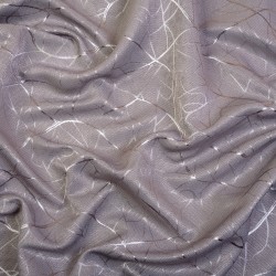 Ткань Блэкаут для штор светозатемняющая 75% &quot;Ледовое тиснение цвет Серый&quot; (на отрез)  в Златоусте