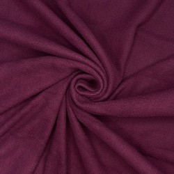 Ткань Флис Односторонний 130 гр/м2, цвет Бордовый (на отрез)  в Златоусте