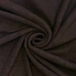 Ткань Флис Односторонний 180 гр/м2, цвет Коричневый (на отрез)  в Златоусте