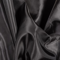 Ткань подкладочная Таффета 190Т, цвет Черный (на отрез)  в Златоусте