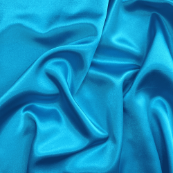 Ткань Атлас-сатин ЛЮКС, цвет Голубой (на отрез)  в Златоусте