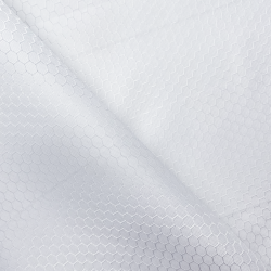 Ткань Оксфорд 300D PU Рип-Стоп СОТЫ, цвет Белый (на отрез)  в Златоусте