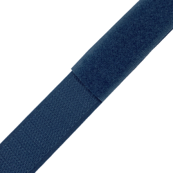 Контактная лента 25мм цвет Синий (велькро-липучка, на отрез)  в Златоусте