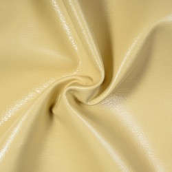 Ткань Дерматин (Кожзам) для мебели, цвет Кремовый (на отрез)  в Златоусте