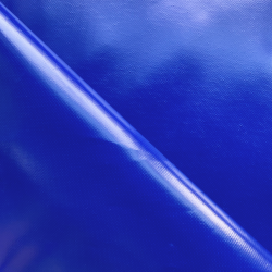 Ткань ПВХ 450 гр/м2, Синий (Ширина 160см), на отрез  в Златоусте