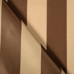 Ткань Оксфорд 300D PU, Бежево-Коричневая полоска (на отрез)  в Златоусте
