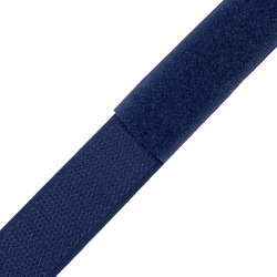 Контактная лента 25мм цвет Тёмно-Синий (Велькро-липучка), на отрез  в Златоусте