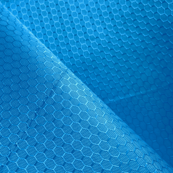 Ткань Оксфорд 300D PU Рип-Стоп СОТЫ, цвет Голубой (на отрез)  в Златоусте