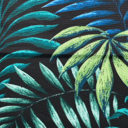 Интерьерная ткань Дак (DUCK), принт &quot;Тропические листья&quot; (на отрез)  в Златоусте