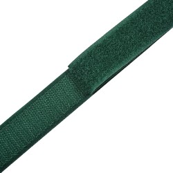 Контактная лента 25мм цвет Зелёный (велькро-липучка, на отрез)  в Златоусте