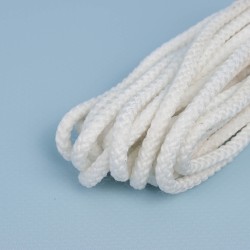 Шнур с сердечником, цвет Белый (плетено-вязанный, плотный)  в Златоусте